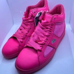 Lacoste Sneakers Neon Pink Size 8.5 Unisex